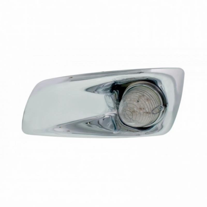 United Pacific Fog Light Cover With 19 LED Beehive Light For 2007-2017 KW T660 (Driver) Amber LED/ Clear Lens 42723