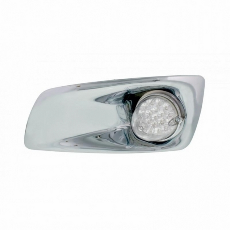 United Pacific Fog Light Cover With 19 LED Reflector Light For 2007-2017 KW T660 (Driver) Amber LED/ Clear Lens 42725