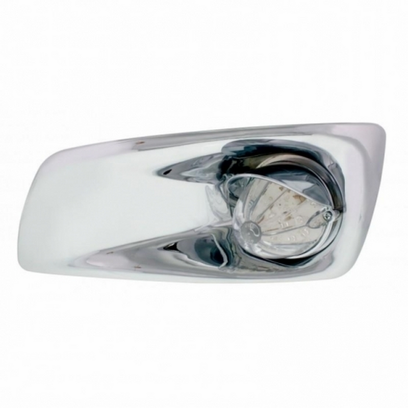 United Pacific Fog Light Cover With 19 LED Watermelon Light & Visor For 2007-17 KW T660 (Driver) Amber LED/ Clear Lens 42727