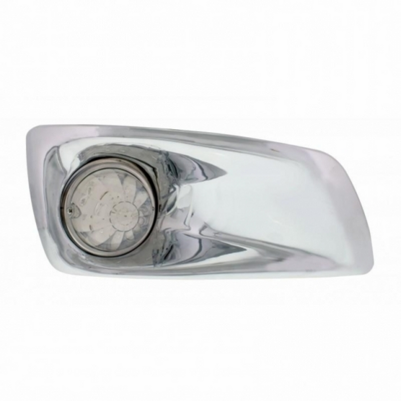 United Pacific Fog Light Cover With 17 Amber LED Hi/Lo Watermelon Light For 2007-17 KW T660- Passenger -Clear Lens 42739