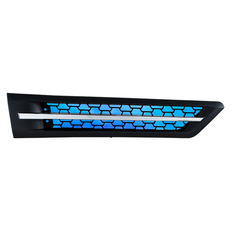 United Pacific Hood Air Intake Grille With Blue LED For 2018-2024 Freightliner Cascadia 126 Passenger 42866
