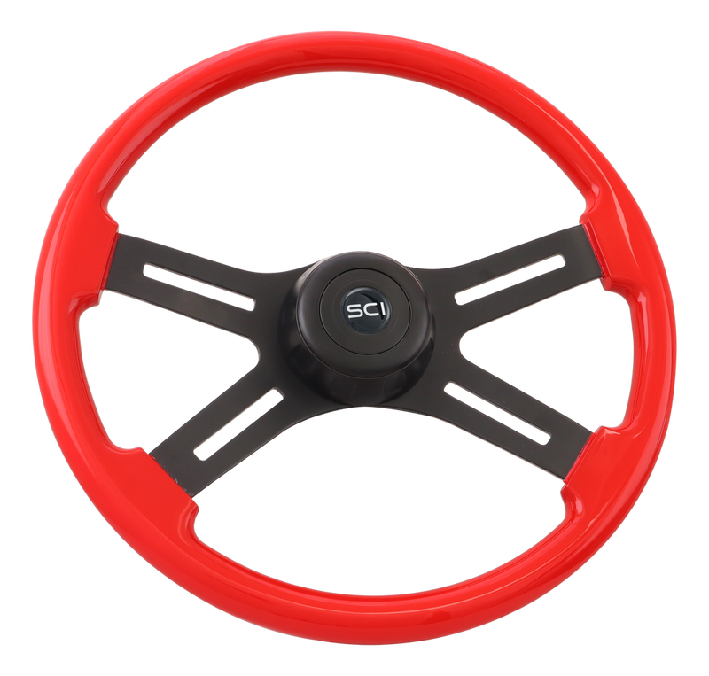 Steering Creations 18" Steering Wheel- "Midnight Viper Red"