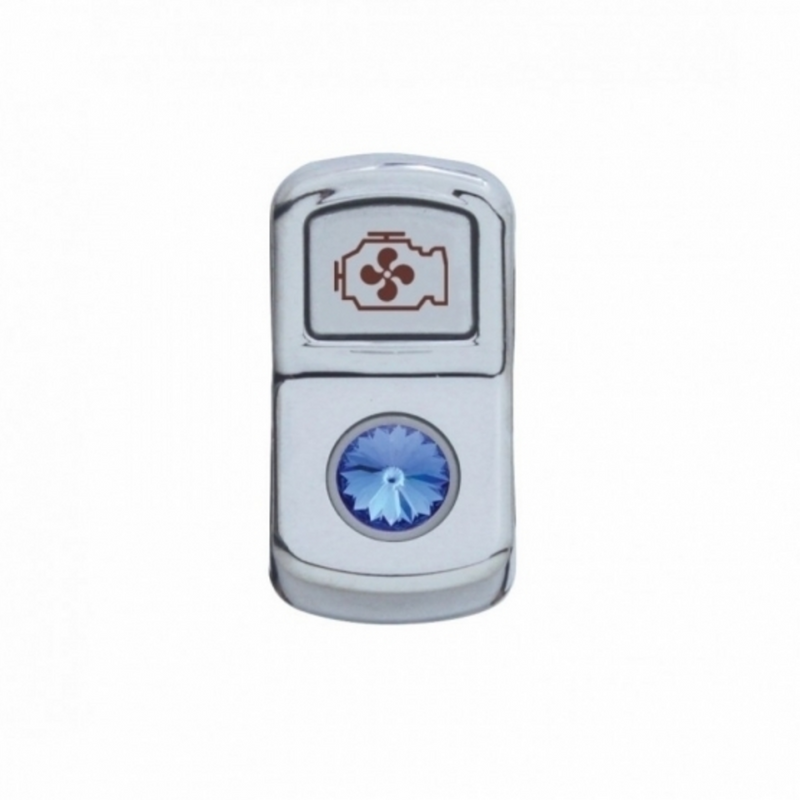 United Pacific "Engine Fan" Rocker Switch Cover With Blue Crystal 45083