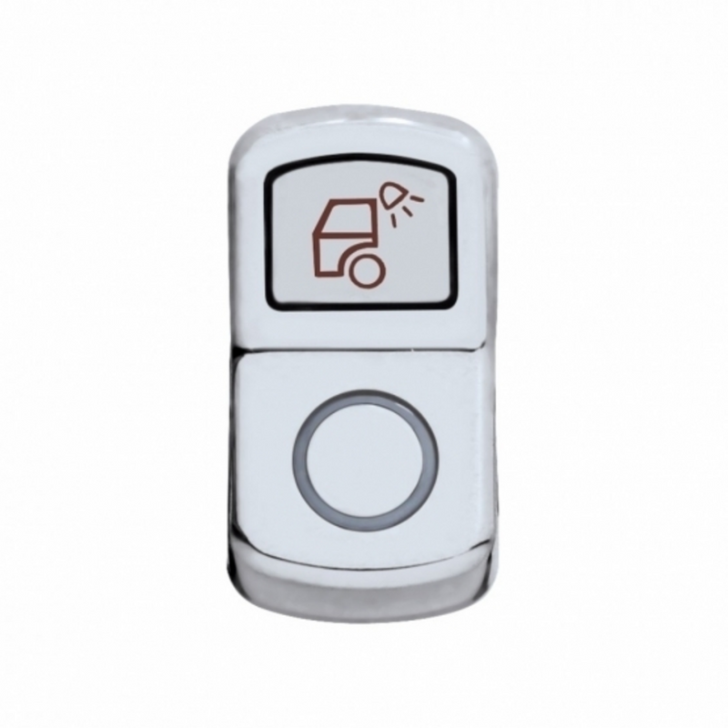United Pacific "Load Light" Chrome Rocker Switch Cover Plain 45136