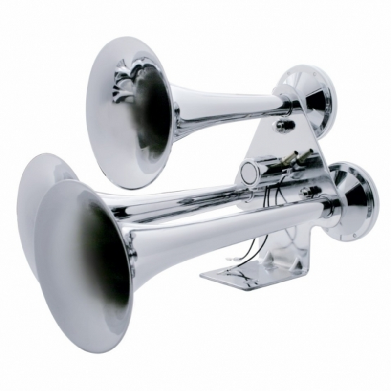 United Pacific Chrome 3 Trumpets Train Horn 46129