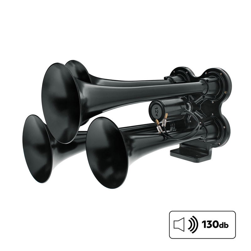 United Pacific 4 Trumpet Mini Train Horn-Black 46144