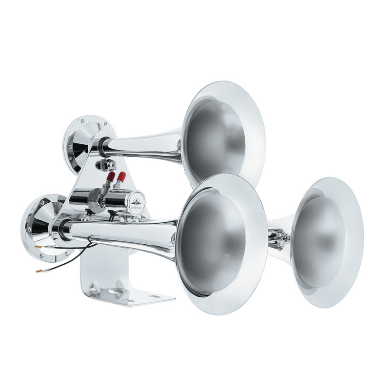 United Pacific 3 Trumpets "Competition Series" Chrome Train Horn 46151