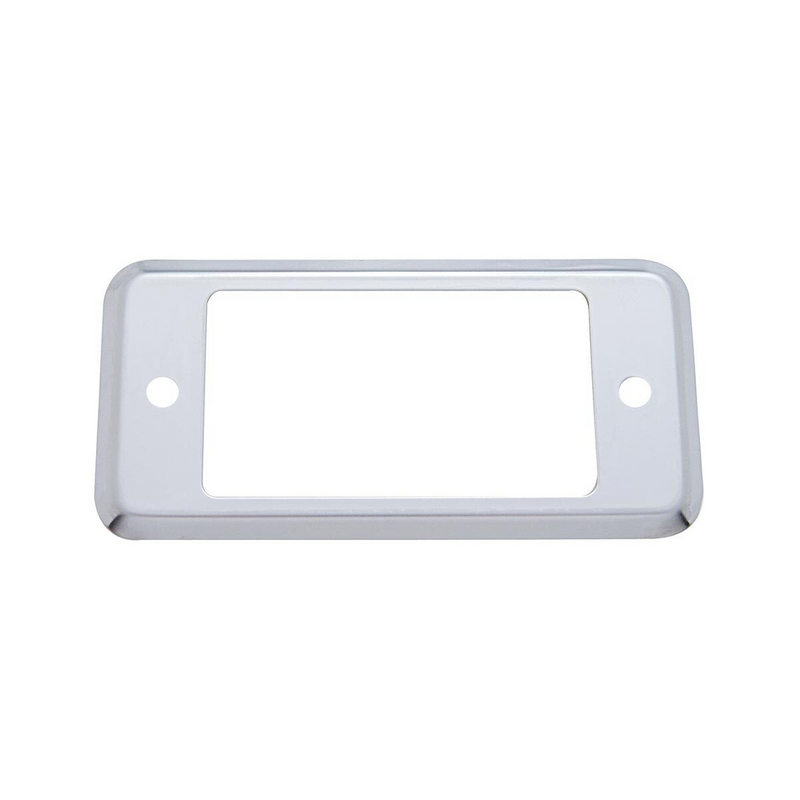 United Pacific Plain Stainless "A" Panel Pocket Cover for Peterbilt 48027