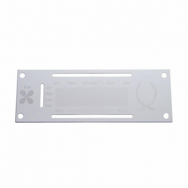 Kenworth Stainless A/C Control Plate 48201