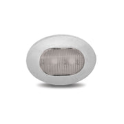 Trux Accessories Mini Oval Button Clear Amber LED - 3 Wire