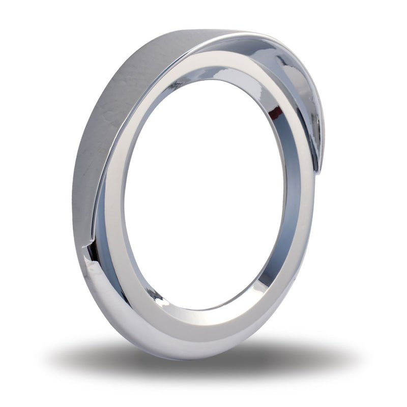 Trux Accessories 4" Chrome Twist-On Bezel - Visor