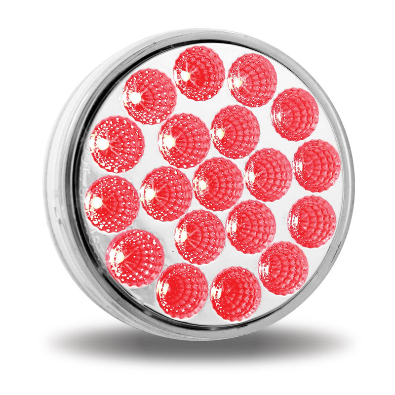 Trux Accessories TRUX 4" Dual Red/White Stop, Turn & Tail LED (19 Diodes) - TLED-4X40