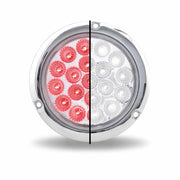 Trux Accessories TRUX 4" Stop/Turn/Tail to White Backup Light with Flange (19 Diodes) - TLED-4X40F