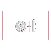Trux Accessories TRUX 4" Dual Revolution Stop/Turn/Tail to Purple Auxiliary LED (19 Diodes) - TLED-4XRP