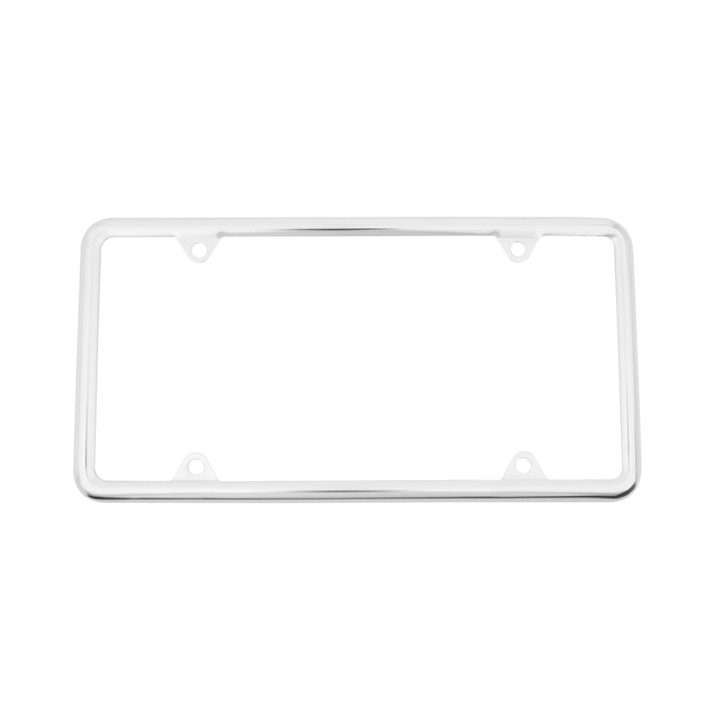 United Pacific Slim License Plate Frame Chrome 50003