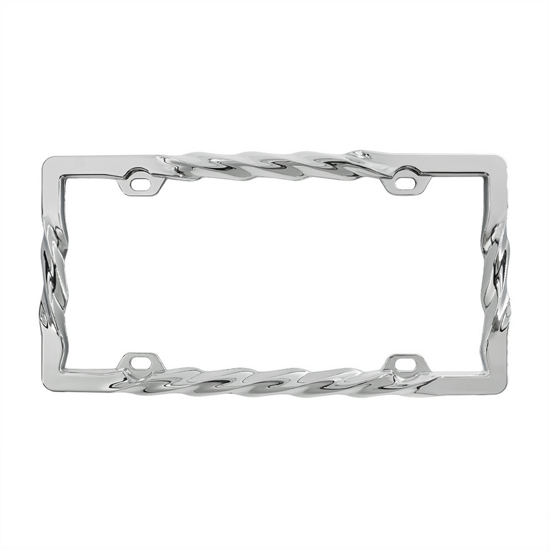 United Pacific Chrome Twist License Plate Frame 50078