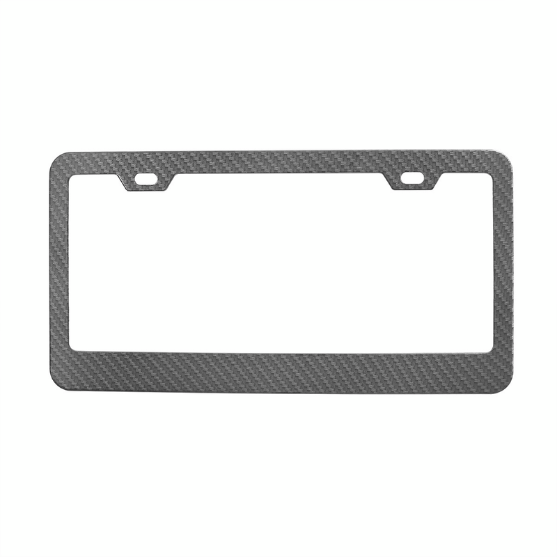 United Pacific Carbon Fiber Style Wide Bottom License Plate Frame 50079