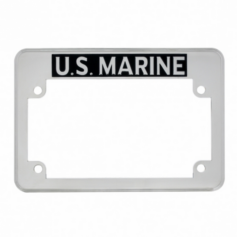 United Pacific "U.S. Marine" Motorcycle License Plate Frame 50084