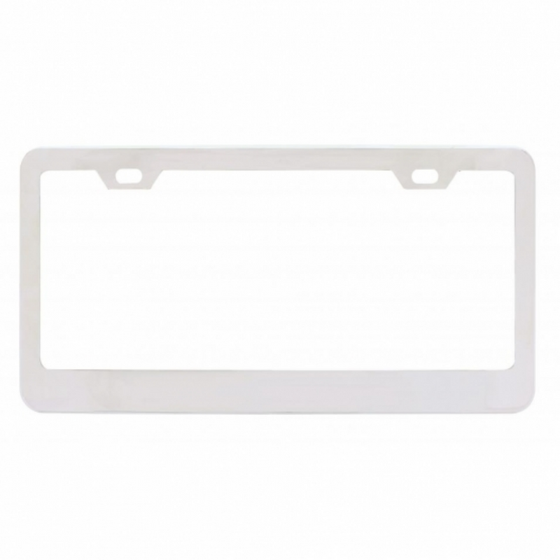 United Pacific Chrome Wide Bottom 2 Hole License Plate Frame (Bulk) 50099B