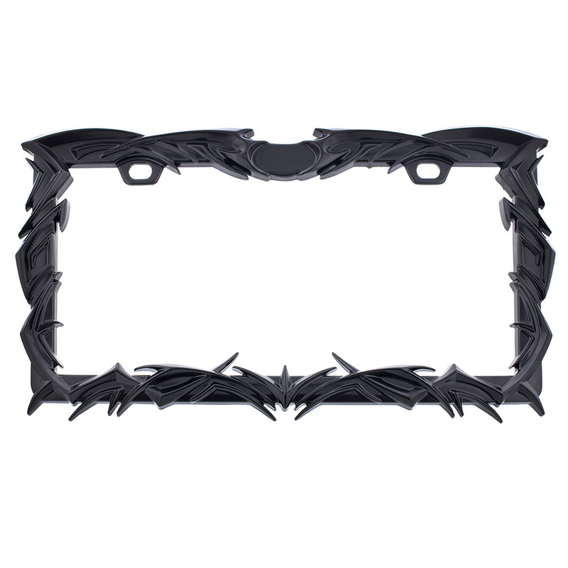 United Pacific Tribal Flame License Plate Frame Black 50114