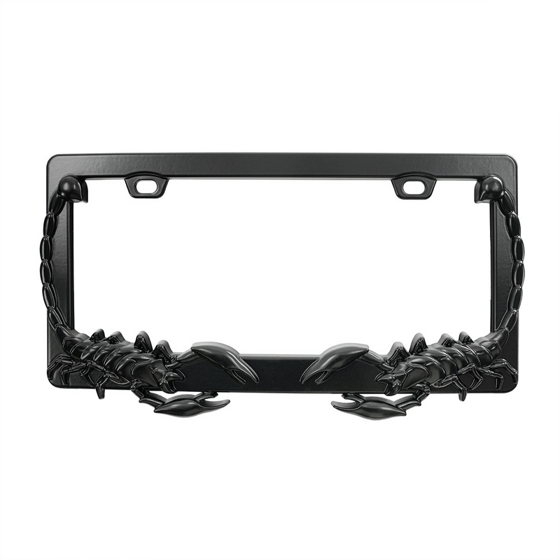 United Pacific Scorpion License Plate Frame Black 50115