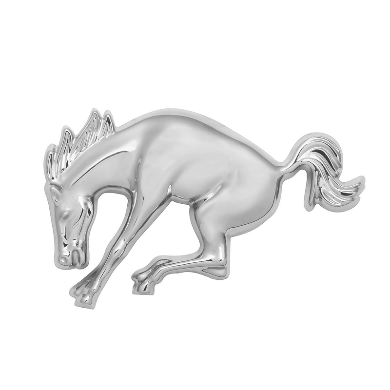 United Pacific Plastic Bucking Horse Emblem Chrome 50130