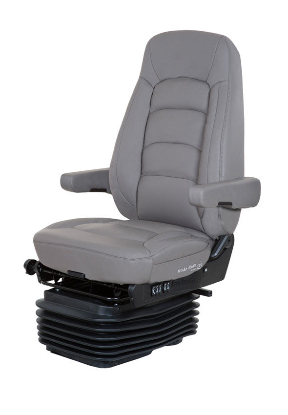 Bostrom Leather Wide Ride with Serta - High Back (Grey)