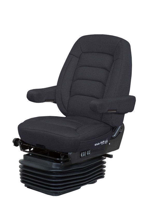 Bostrom Wide Ride with Serta- Mid-Back, Low Profile - Cloth (Black)
