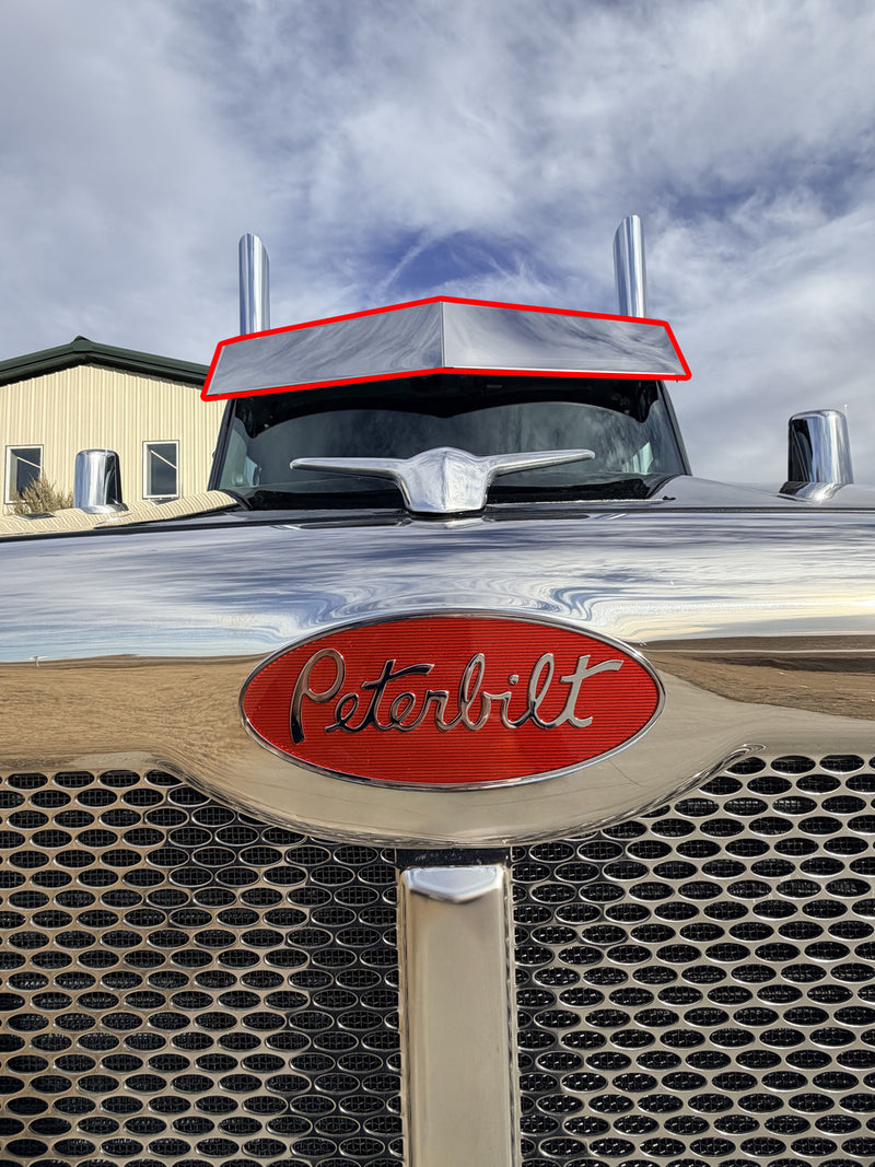 Iowa Customs Visors - Series 2 - Full Wrap - Fits Peterbilt 567  Mid Roof Cab IC163080