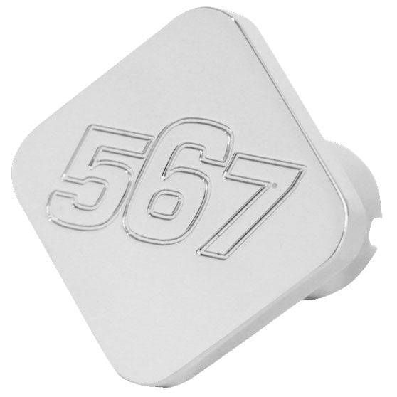 Custom Knobs Chrome Square Shaped Air Brake Knob - 567