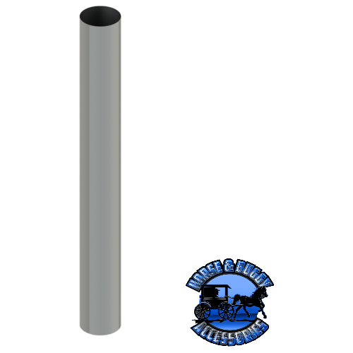 8 inch flat top chrome exhaust stack 60 inch long
