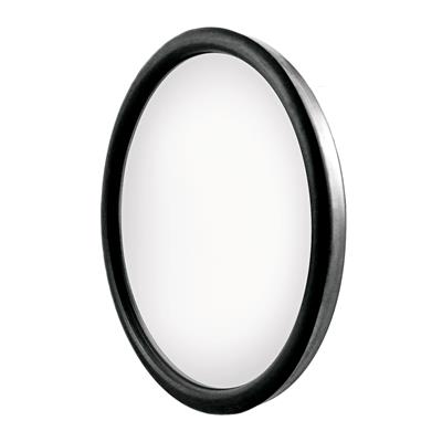 United Pacific 8-1/2" Stainless Steel 320R Convex Mirror - Offset Mounting Stud - Heated