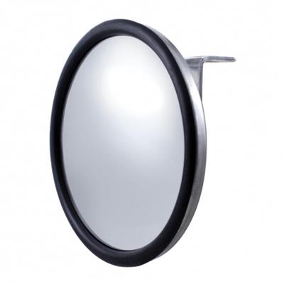 United Pacific 5" Stainless Steel 320R Convex Mirror - Centered Mounting Stud