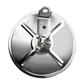 United Pacific 6" Stainless Steel 320R Convex Mirror - Centered Mounting Stud