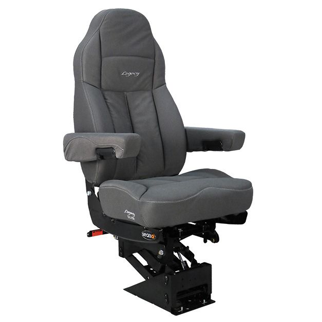 Seats Inc Legacy Silver Cloth Seat - Grey