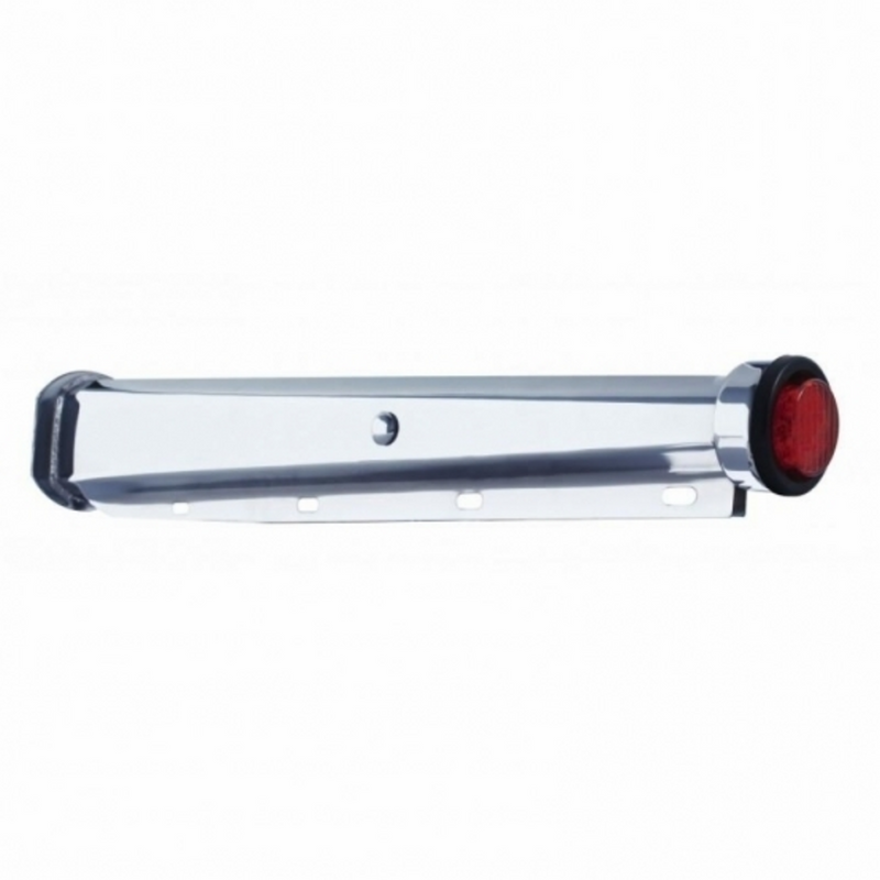 United Pacific 30" Heavy Duty Mud Flap Hangers With 9 LED End Cap & Grommet Red LED/Red Lens (Pair) 67001