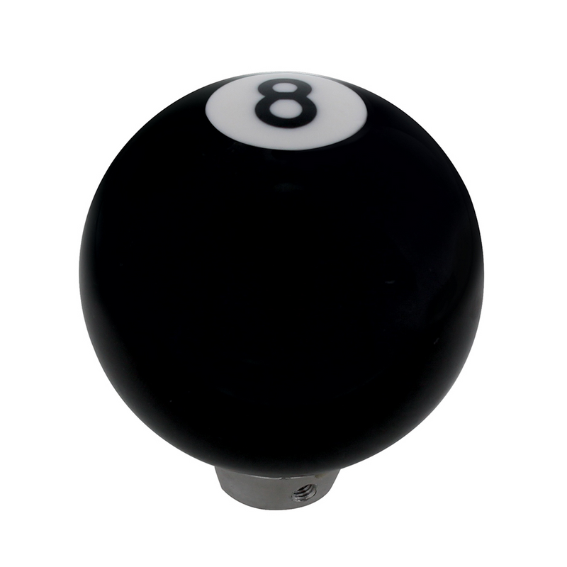 United Pacific Number 8 Pool Ball Gearshift Knob Gloss Black 70025
