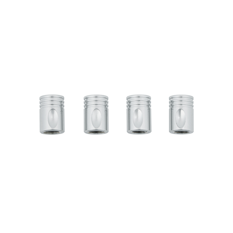 United Pacific Chrome Piston Valve Caps (4-Pack) 70031