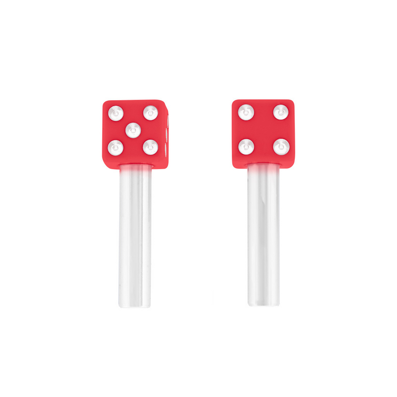 United Pacific Dice Door Lock Knobs Red (2Pc/Set) 70040