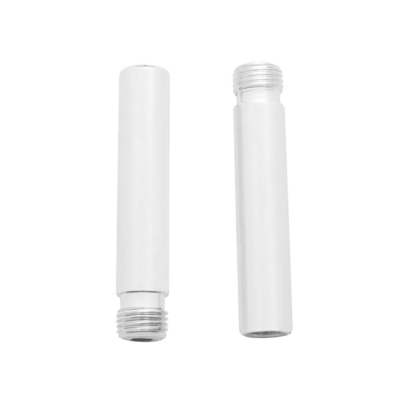 United Pacific Chrome Metal Tube Door Lock Knobs (2-Pack) 70044
