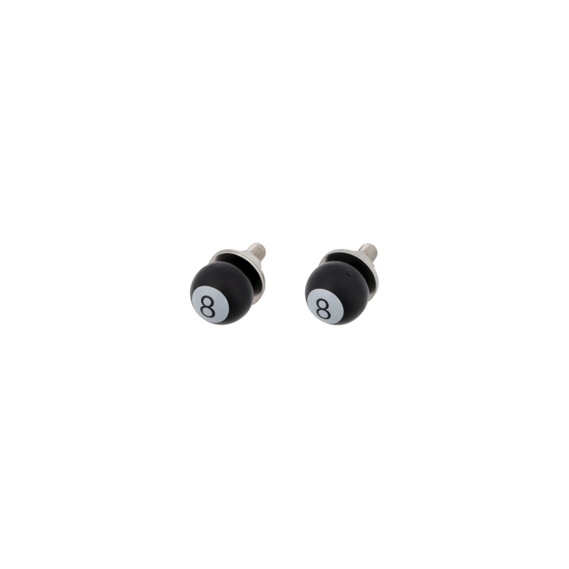 United Pacific "8" Ball License Plate Fastener (2-Pack) 70045