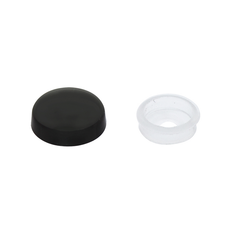United Pacific Black Plastic Snap-On Cap For #10 And #12 Screw (Bulk) 70077B
