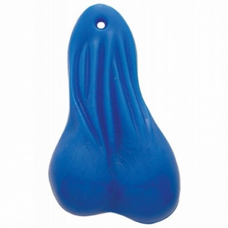 United Pacific 8-1/4" Tall Large Low-Hanging Rubber Balls Blue 70144