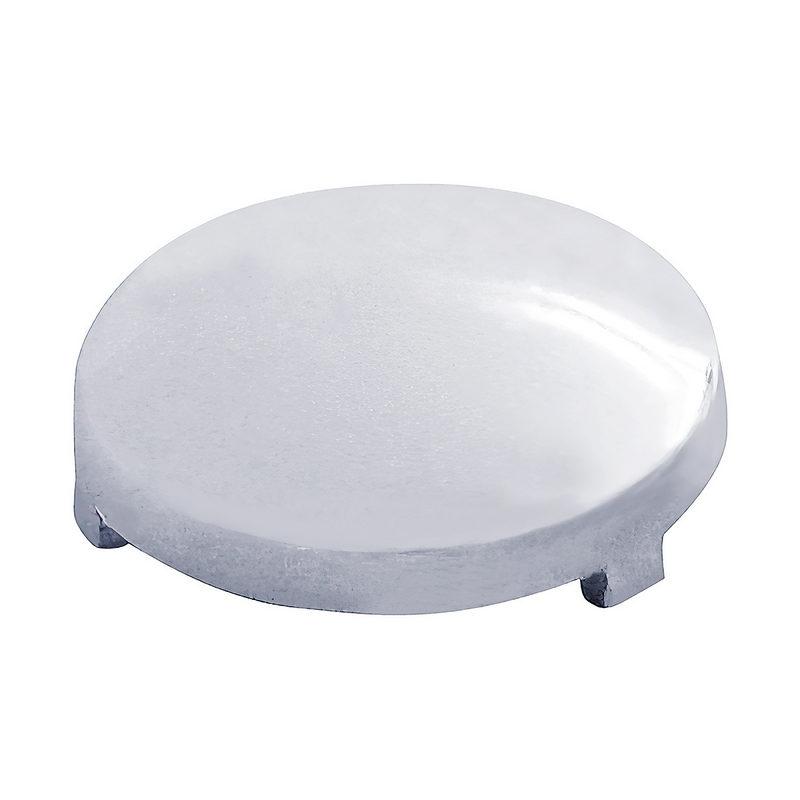 United Pacific Chrome Plastic Covers For 3/4" Round Vinyl Button For Most Freightliner & International (Card of 10) 70195