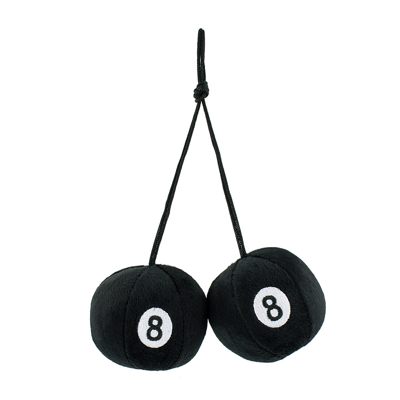 United Pacific 3" Round Fuzzy 8-Ball (Pair) 70204