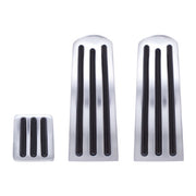United Pacific Chrome Pedal Set with Black Insert for Peterbilt