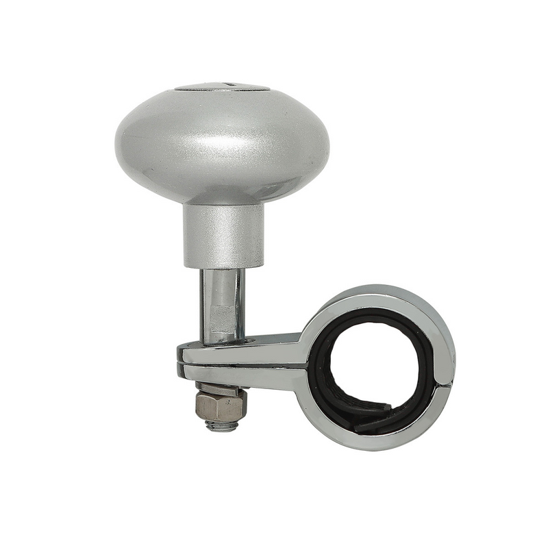 United Pacific Heavy Duty Steering Wheel Spinner Liquid Silver 70366