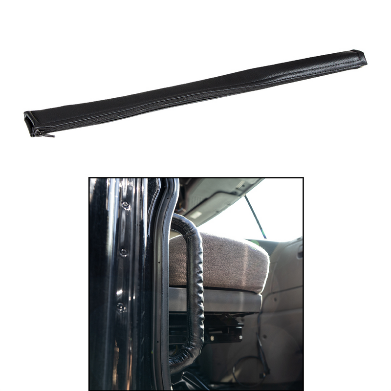 United Pacific 20.5" Driver Assist Grab Bar Cover Black Engineered Leather 70414