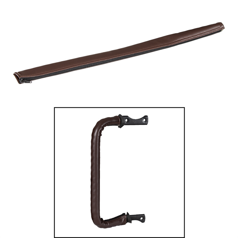 United Pacific 24" Driver Assist Grab Bar Cover Brown Engineered Leather 70417