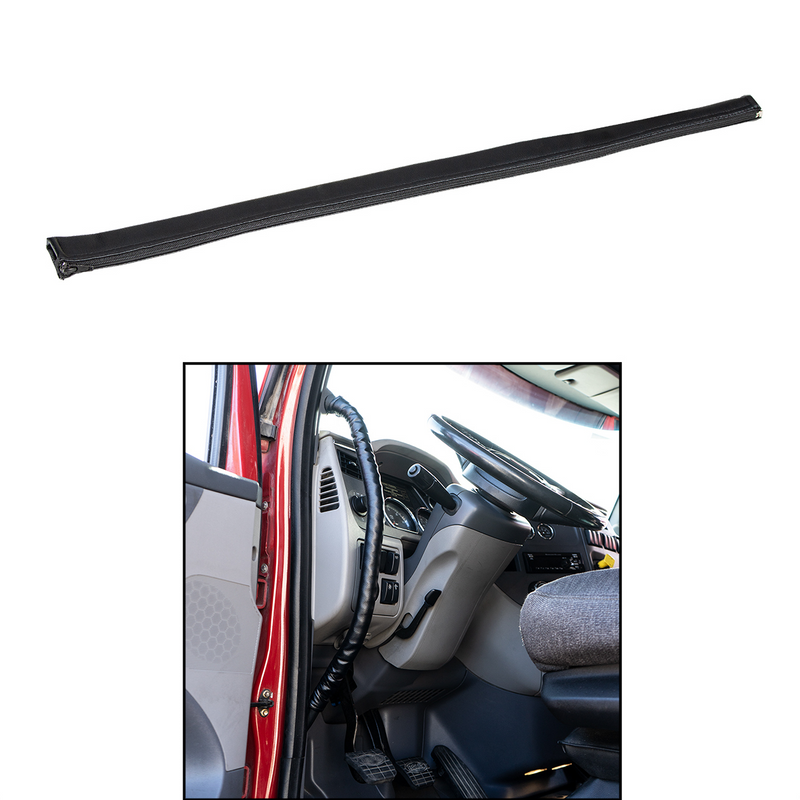 United Pacific 31.5" Driver Assist Grab Bar Cover Black Engineered Leather 70420